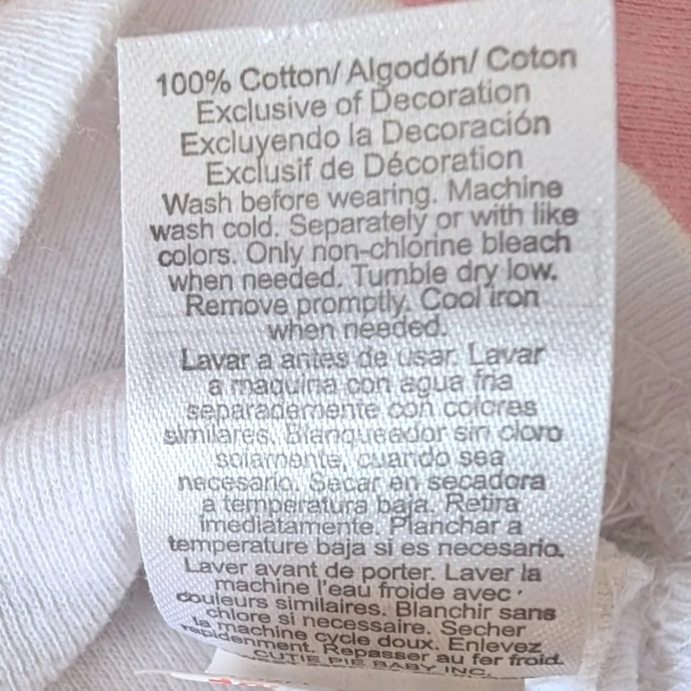 Bundle of 2 PJ Place & Le Top Bebe 100% Cotton Girl 2-piece Snug-Fit Pajamas Set - Picture 10 of 10